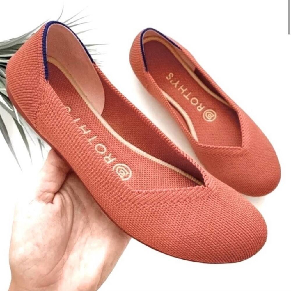 Rothys the round toe size 8 cooper woman’s flat shoes